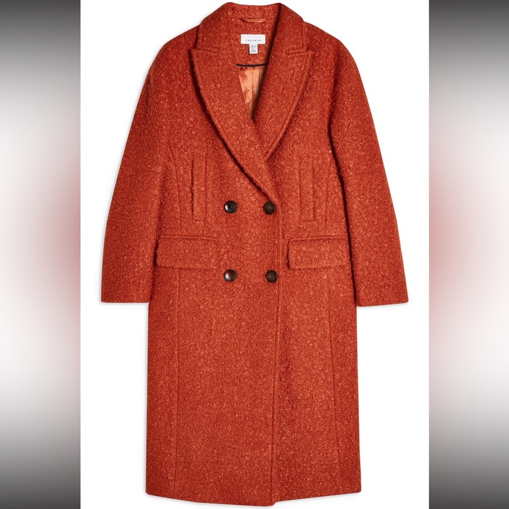 Top Shop Kim Boucle Long Teddy Jacket